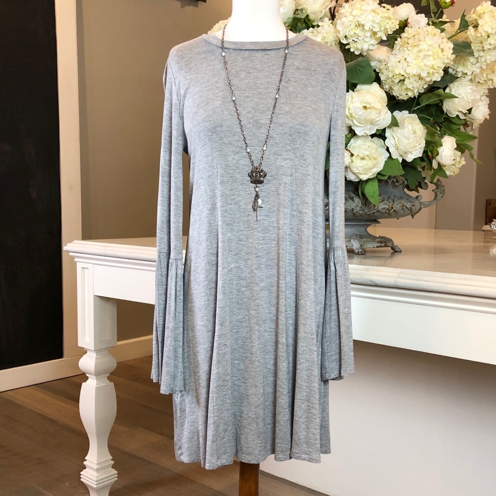 NWT BCBG Grey Boho Dress